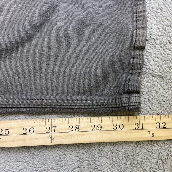 Levis Jeans 38x32‎ (Fits 38x31) Gray 505 Regular Straight Dark Wash Denim - Picture 6 of 16